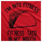 Womens Fitness Taco Funny Gym T Shirt Cool Humor Graphic Muscle Tee for LadiesSIZE XXL Womens Fitness Taco Funny Gym T Shirt Cool Humor Graphic Muscle Tee for LadiesSIZE XXL