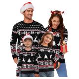 Matching Family Christmas Sweaters Crewneck Reindeer Snowflakes Pullover Xmas Holiday Outfits SIZE XL Matching Family Christmas Sweaters Crewneck Reindeer Snowflakes Pullover Xmas Holiday Outfits SIZE XL