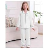 Veseacky Unisex Girls Boys Pajamas Long Sleeve Sleepwear Button-Down 2 Pcs Pjs Set for 5-14 Years SIZE 12 Veseacky Unisex Girls Boys Pajamas Long Sleeve Sleepwear Button-Down 2 Pcs Pjs Set for 5-14 Years SIZE 12