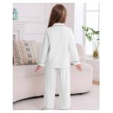 Veseacky Unisex Girls Boys Pajamas Long Sleeve Sleepwear Button-Down 2 Pcs Pjs Set for 5-14 Years SIZE 12 Veseacky Unisex Girls Boys Pajamas Long Sleeve Sleepwear Button-Down 2 Pcs Pjs Set for 5-14 Years SIZE 12