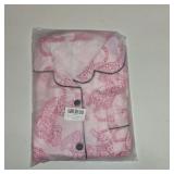 WDIRARA Women's Two Piece Animal Print Short Sleeve Button Shirt and Elastic Waist Shorts Pajama Set SIZE L WDIRARA Women's Two Piece Animal Print Short Sleeve Button Shirt and Elastic Waist Shorts Pajama Set SIZE L