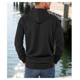 Men's Fashion Textured Pullover Hoodie Casual Lightweight Thermal Sweatshirt Quarter button Long Sleeve sweater SIZE S Men's Fashion Textured Pullover Hoodie Casual Lightweight Thermal Sweatshirt Quarter button Long Sleeve sweater SIZE S