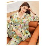 Ekouaer Silk Pajamas for Women Long Sleeve Satin Pajama Set Silky Pj Sets 2 Piece Button Down Loungewear Sleepwear 2XL, Pattern Varies from Stock Photo Ekouaer Silk Pajamas for Women Long Sleeve Satin Pajama Set Silky Pj Sets 2 Piece Button Down Loungewear Sleepwear 2XL, Pattern Varies from Stock Photo