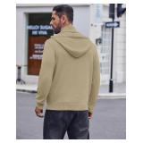 COOFANDY Mens Knitted Hoodie Sweater Long Sleeve Turtleneck Quarter Zip Pullover Sweaters with Pocket SIZE M COOFANDY Mens Knitted Hoodie Sweater Long Sleeve Turtleneck Quarter Zip Pullover Sweaters with Pocket SIZE M