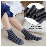 FNOVCO Mens Fuzzy Socks - Soft Cozy Slipper Fluffy Winter Warm Microfiber Plush Sleeping Socks - 5 to 6 Pairs FNOVCO Mens Fuzzy Socks - Soft Cozy Slipper Fluffy Winter Warm Microfiber Plush Sleeping Socks - 5 to 6 Pairs