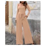 Jumpsuits For Women Dressy Long Sleeve Square Neck Casual Belted Wide Leg Long Pants Romper One Piece Outfits SIZE XXL Jumpsuits For Women Dressy Long Sleeve Square Neck Casual Belted Wide Leg Long Pants Romper One Piece Outfits SIZE XXL
