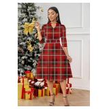 Nmoder Casual Dresses for Women Semi Formal Fit and Flare 3/4 Sleeve A-line Church Work Dress with Pockets Size Medium Nmoder Casual Dresses for Women Semi Formal Fit and Flare 3/4 Sleeve A-line Church Work Dress with Pockets Size Medium