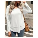 Tankaneo Womens Oversized Scoop Neck Long Sleeve Shirts Casual Loose Fit Tunic Tops Fall Basic Tees Size XXL Tankaneo Womens Oversized Scoop Neck Long Sleeve Shirts Casual Loose Fit Tunic Tops Fall Basic Tees Size XXL
