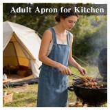 Chefs Apron, Aprons for Women & Men with Pockets, No Tie Apron, Basic Cotton Apron, Kitchen Apron, Easy to Put On & Take Off, Cross Back Aprons Chefs Apron, Aprons for Women & Men with Pockets, No Tie Apron, Basic Cotton Apron, Kitchen Apron, Easy to Put On & Take Off, Cross Back Aprons