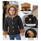 Baby Girl Winter Jackets Coat 24M Toddler Light Button-up Outwear with Hooded Baby Girl Winter Jackets Coat 24M Toddler Light Button-up Outwear with Hooded