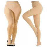 Buauty Plus Size Fleece Lined Tights Womens- Winter Warm Fake Translucent Thermal Pantyhose,Thick Leggings under Dresses Buauty Plus Size Fleece Lined Tights Womens- Winter Warm Fake Translucent Thermal Pantyhose,Thick Leggings under Dresses