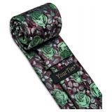 Mens Ties Silk Woven Green Floral Necktie with Handkerchief Cufflinks Sets for Wedding Party Mens Ties Silk Woven Green Floral Necktie with Handkerchief Cufflinks Sets for Wedding Party