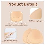 FIVE BOXES - Bra Pads Inserts 4 Pairs,Push up Bra Inserts Breast Enhancers for Sport Bra Bikini Swimsuit,Sew in Bra Cups for Dresses FIVE BOXES - Bra Pads Inserts 4 Pairs,Push up Bra Inserts Breast Enhancers for Sport Bra Bikini Swimsuit,Sew in Bra Cups for Dresses