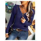 Hongqizo Women's V Neck Long Sleeve Sweater Half Zipper Knit Sweater Casual Cricket Stripe Jumper Pullover Knit Tops, Medium Hongqizo Women's V Neck Long Sleeve Sweater Half Zipper Knit Sweater Casual Cricket Stripe Jumper Pullover Knit Tops, Medium