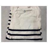 Spicy Sandi Women's Short Sleeve Sweater Casual Knit Pullover Top for Summer Lightweight White and Black Striped, Large Spicy Sandi Women's Short Sleeve Sweater Casual Knit Pullover Top for Summer Lightweight White and Black Striped, Large