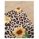 SweatyRocks Girl's Leopard Sunflower Print Cami Top and Shorts Set 2 Piece Outfit, 5Y SweatyRocks Girl's Leopard Sunflower Print Cami Top and Shorts Set 2 Piece Outfit, 5Y