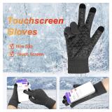 3-Pieces Winter Beanie Hat Scarf and Touch Screen Gloves Set Warm Knit Skull Cap for Men Women 3-Pieces Winter Beanie Hat Scarf and Touch Screen Gloves Set Warm Knit Skull Cap for Men Women