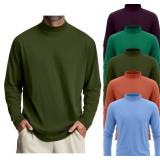 5 Pack Mens Big and Tall Mock Turtleneck Long Sleeve Shirts Plus Size Basic Casual Thermal Pullover Tops, 2XL 5 Pack Mens Big and Tall Mock Turtleneck Long Sleeve Shirts Plus Size Basic Casual Thermal Pullover Tops, 2XL