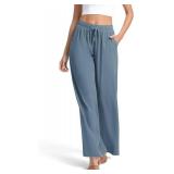 Urban CoCo Women's Lightweight Wide Leg Palazzo Pants, Large Urban CoCo Women's Lightweight Wide Leg Palazzo Pants, Large