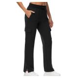 TBMPOY Women's Cargo Sweatpants Straight Leg High Waisted Wide Leg Athletic Pants Zipper Pockets Bottom Trendy Black XL TBMPOY Women's Cargo Sweatpants Straight Leg High Waisted Wide Leg Athletic Pants Zipper Pockets Bottom Trendy Black XL