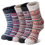 Loritta Wool Socks for Women Warm Winter Socks Knit Crew Calf Hiking Boot Sock Stocking Stuffers Gifts Loritta Wool Socks for Women Warm Winter Socks Knit Crew Calf Hiking Boot Sock Stocking Stuffers Gifts