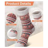 Loritta Wool Socks for Women Warm Winter Socks Knit Crew Calf Hiking Boot Sock Stocking Stuffers Gifts Loritta Wool Socks for Women Warm Winter Socks Knit Crew Calf Hiking Boot Sock Stocking Stuffers Gifts