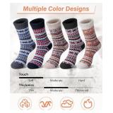 Loritta Wool Socks for Women Warm Winter Socks Knit Crew Calf Hiking Boot Sock Stocking Stuffers Gifts Loritta Wool Socks for Women Warm Winter Socks Knit Crew Calf Hiking Boot Sock Stocking Stuffers Gifts