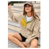 Dokotoo Sweatshirt for Women Oversized Fuzzy Fleece Jacket Color Block Button Long Sleeve Pullover Sherpa Sweatshirts Tops, Large Dokotoo Sweatshirt for Women Oversized Fuzzy Fleece Jacket Color Block Button Long Sleeve Pullover Sherpa Sweatshirts Tops, Large