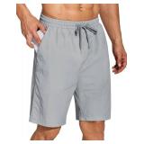 COOFANDY Men's Summer Beach Shorts Lightweight Elastic Waist Drawstring Casual Shorts with Pocket COOFANDY Men's Summer Beach Shorts Lightweight Elastic Waist Drawstring Casual Shorts with Pocket