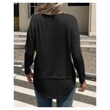 Tankaneo Womens Oversized Scoop Neck Long Sleeve Shirts Casual Loose Fit Tunic Tops Fall Basic Tees, 2XL Tankaneo Womens Oversized Scoop Neck Long Sleeve Shirts Casual Loose Fit Tunic Tops Fall Basic Tees, 2XL