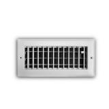 10 In. X 4 In. 1-Way Steel Adjustable Wall/Ceiling Register In White