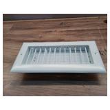 10 In. X 4 In. 1-Way Steel Adjustable Wall/Ceiling Register In White