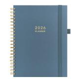 And Per Se 2026 Planner, A4 Size-Daily, Weekly & 18-Monthly Planner, Daily Schedule, Monthly Tabs, 100 GSM Thick Paper(Dark Blue)