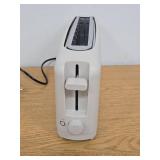 bella 2-Slice Slim Toaster with Extra Long Slot  6 Setting Shade Control with Reheat & Cancel Buttons  Oatmilk WORKS