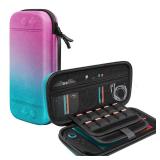 TERIOS Carry Case with Game Card and Micro SD Card Slots for Switch2 and OLED Model (powder-blue)