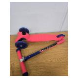 Scooter Kick Pink and Blue Kids Scooter,  3-Wheel Kids Scooter (Missing Hardware)