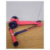 Scooter Kick Pink and Blue Kids Scooter,  3-Wheel Kids Scooter (Missing Hardware)