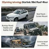 Starlink Mini Roof Rack Mount-Universal Quick-Release Starlink Mini Bracket for All-Terrain Vehicles,RVs,Boats,SUVs& Off-Road Adventures | Compatible with Cybertruck-Style Designs, Easy Install