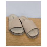 CUSHIONAIRE Women's Ritual Suede Arch Support Slide Sandals 8M