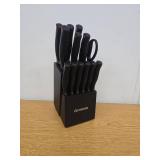 Astercook 14 Pieces Knife Set, Dishwasher Safe with Built in Sharpener Block