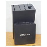 Astercook Knife Set 14 Piece, Dishwasher Safe with Built in Sharpener Block