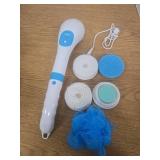 Electric Bath Brush Set with Multiple Attachments