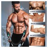 Twister Arm Trainer ,40-100lb Adjustable Arm Trainer with Chest Workout ,Portable Home Gym Arm Exercise Machine