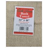 Qila Linen, Ultra Linen Bath Towel Set 24x48, Extra Absorbent, Set of 5