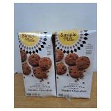 (Best if Used by January 19th 2026) Simple Mills Almond Flour Double Chocolate Chip Cookies, Gluten Free and Delicious Crunchy Cookies, Organic Coconut Oil, Good for Snacks (Packaging May Vary), 5.5 O