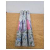 3 Count of  Colorful Bird and Floral Window Privacy Film Stained Glass Window (17.5 x157.4 in)