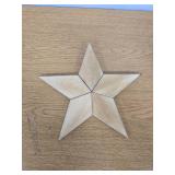 12'' Christmas Tree Topper Wood Star