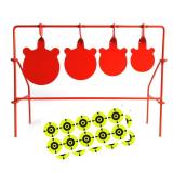 BB Gun Target 4 Different Sizes, Heavy Metal Spinning Pellet Airgun, Airsoft Shooting Target for Outdoor and Backyard, Rated for .177 .20 Caliber