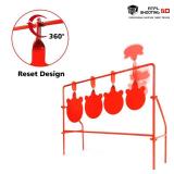 BB Gun Target 4 Different Sizes, Heavy Metal Spinning Pellet Airgun, Airsoft Shooting Target for Outdoor and Backyard, Rated for .177 .20 Caliber