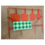 BB Gun Target 4 Different Sizes, Heavy Metal Spinning Pellet Airgun, Airsoft Shooting Target for Outdoor and Backyard, Rated for .177 .20 Caliber